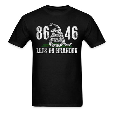 86 46 Let's Go Brandon Gadsden T-Shirt - black